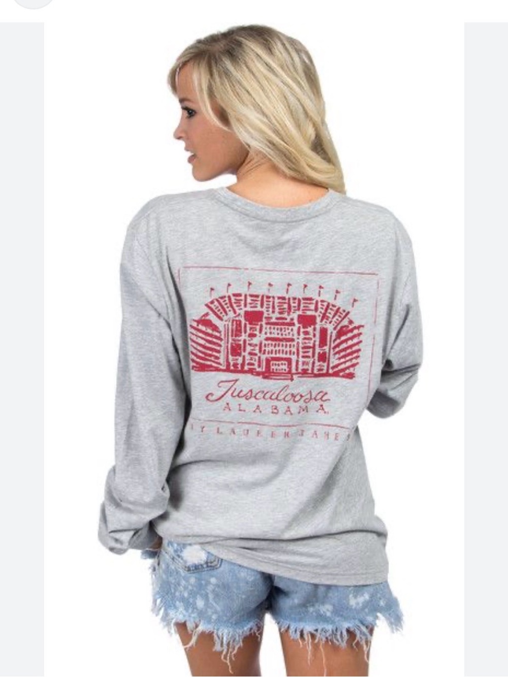GUC Lauren James University of Alabama long sleeve teeshirt size L